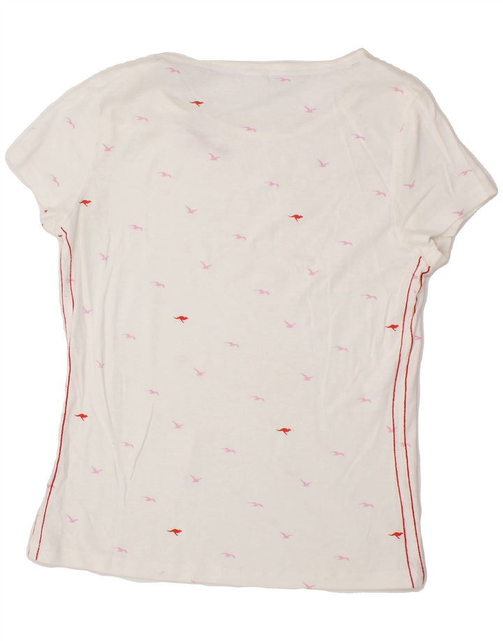 KANGAROOS Mens Graphic T-Shirt Top UK 12 Medium White Spotted Vintage Kangaroos and Second-Hand Kangaroos from Messina Hembry 