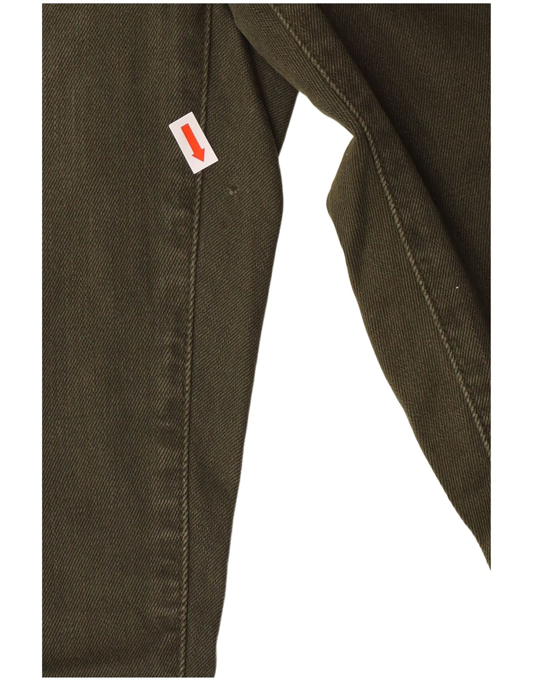 RALPH LAUREN Ženske ravne traperice US 6 srednje W28 L26 Kaki pamuk