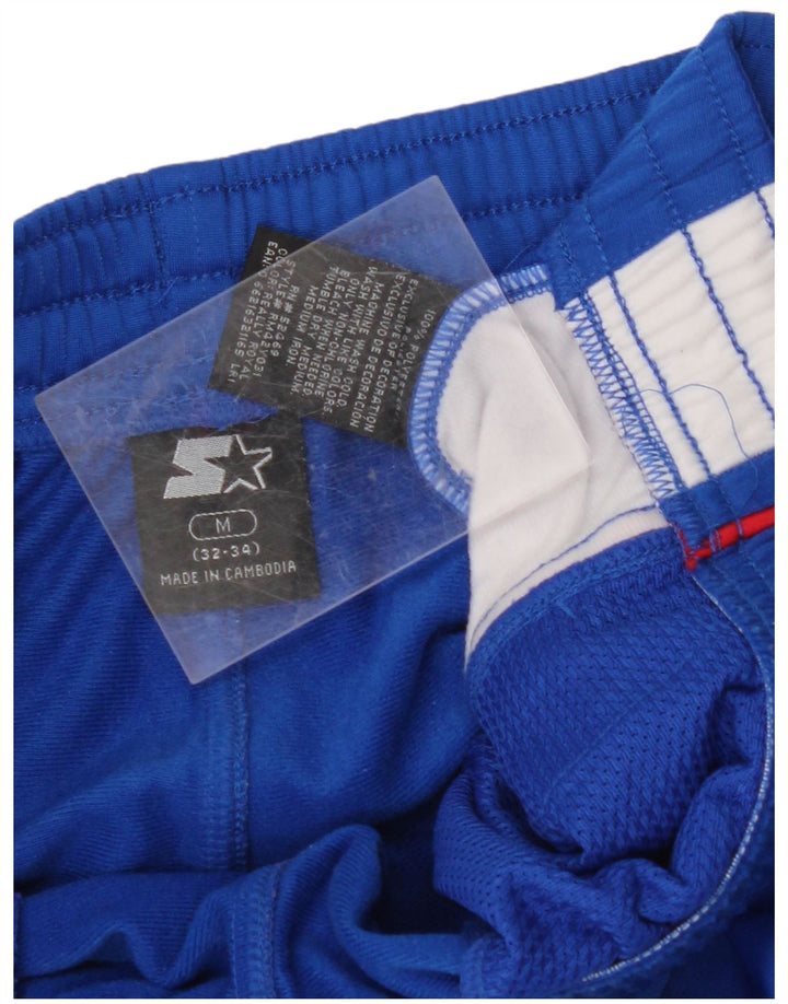 STARTER Mens Tracksuit Trousers Medium  Blue Colourblock Polyester