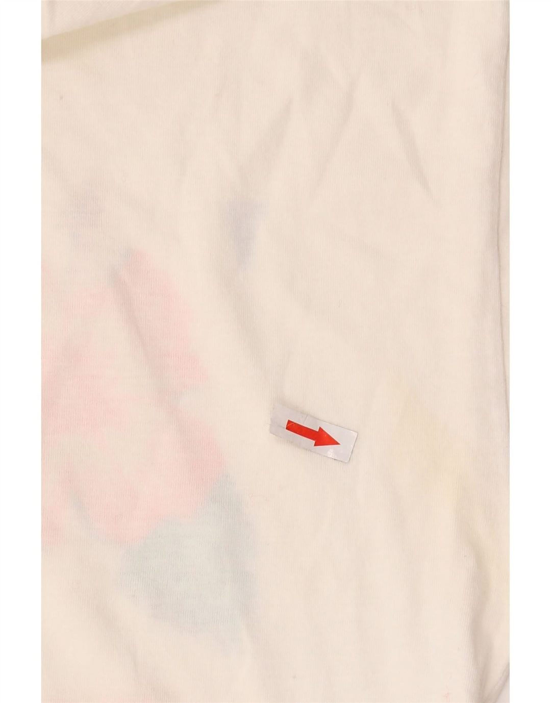 Vintage muška majica s grafičkim motivima srednje bijele cvjetne boje