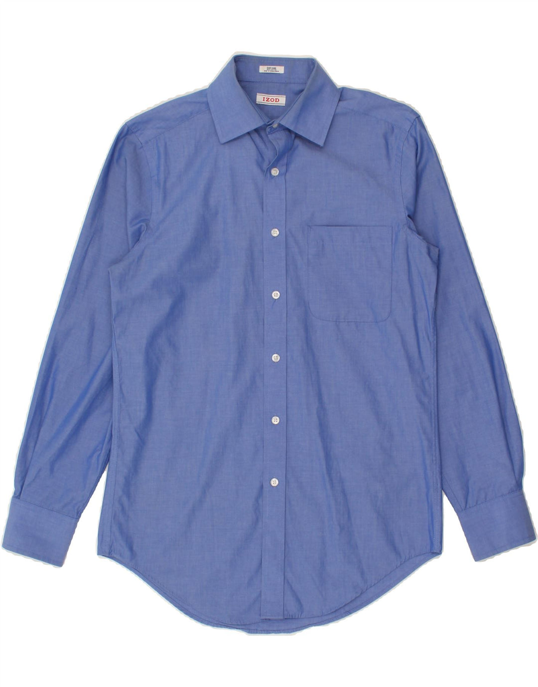 IZOD Mens Shirt Size 14 1/2 Small Blue Cotton Vintage Izod and Second-Hand Izod from Messina Hembry 