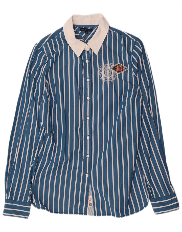 TOMMY HILFIGER Ženska košulja US 10 Pamuk s velikim plavim prugama