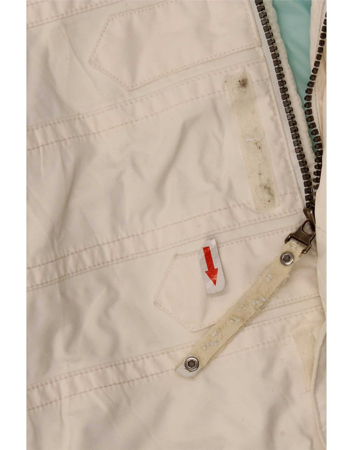 The North Face ženska skijaška jakna s kapuljačom UK 10 Mali bijeli poliester