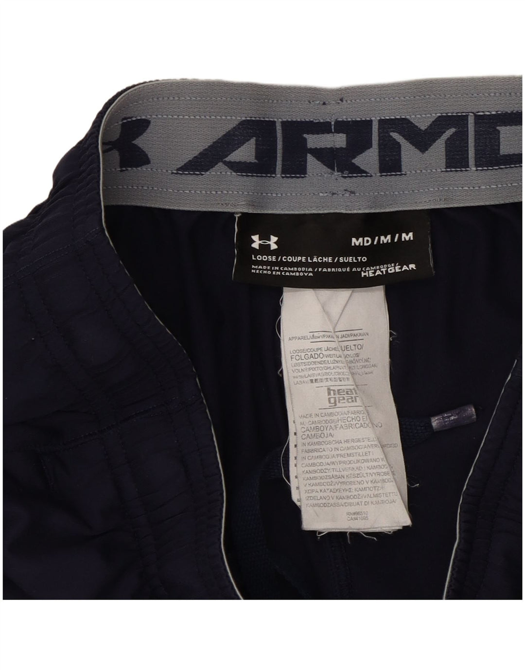 Under Armour muške sportske kratke hlače Heat Gear Medium tamnoplavi poliester