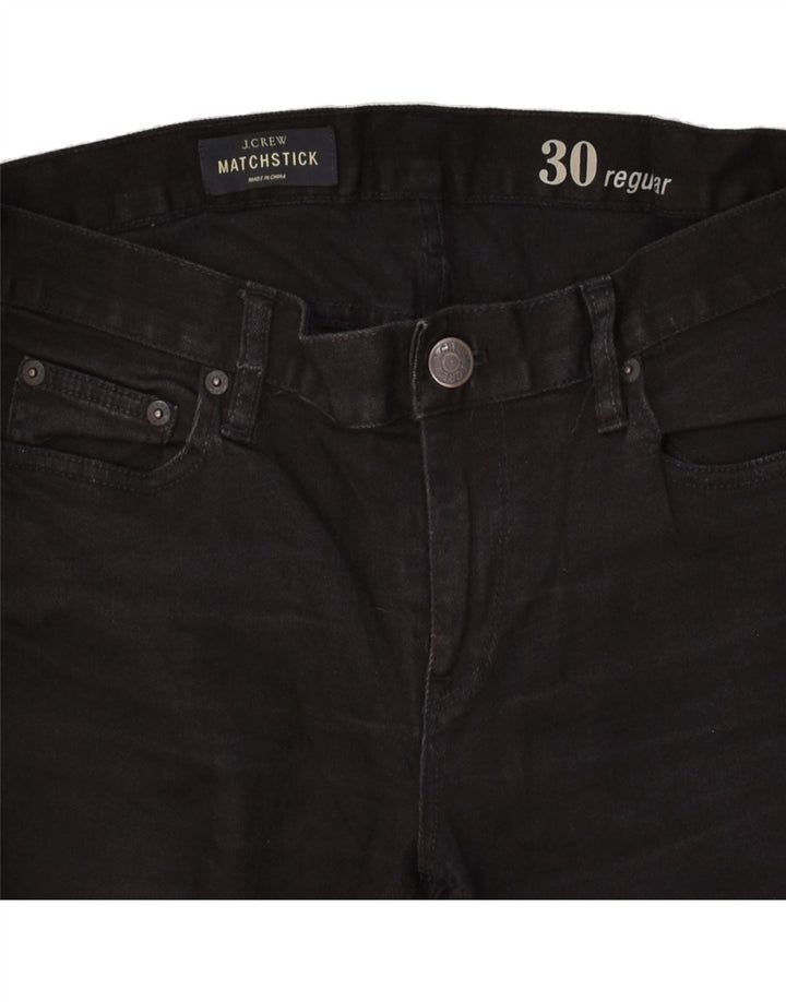 J. CREW Womens Matchstick Regular Straight Jeans W30 L30 Black Cotton | Vintage J. Crew | Thrift | Second-Hand J. Crew | Used Clothing | Messina Hembry 