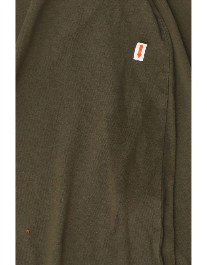 TIMBERLAND Muška majica s dugim rukavima regularnog kroja dugih rukava, kaki pamuk