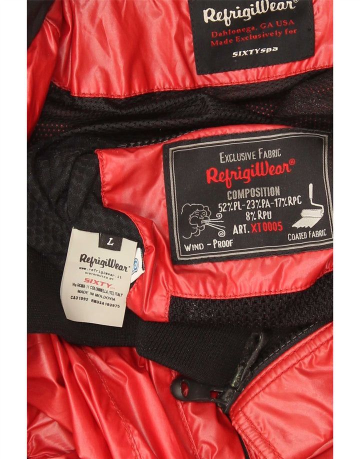Refrigiwear Muška Sixty Spa bomber jakna UK 40 Large Red Colourblock