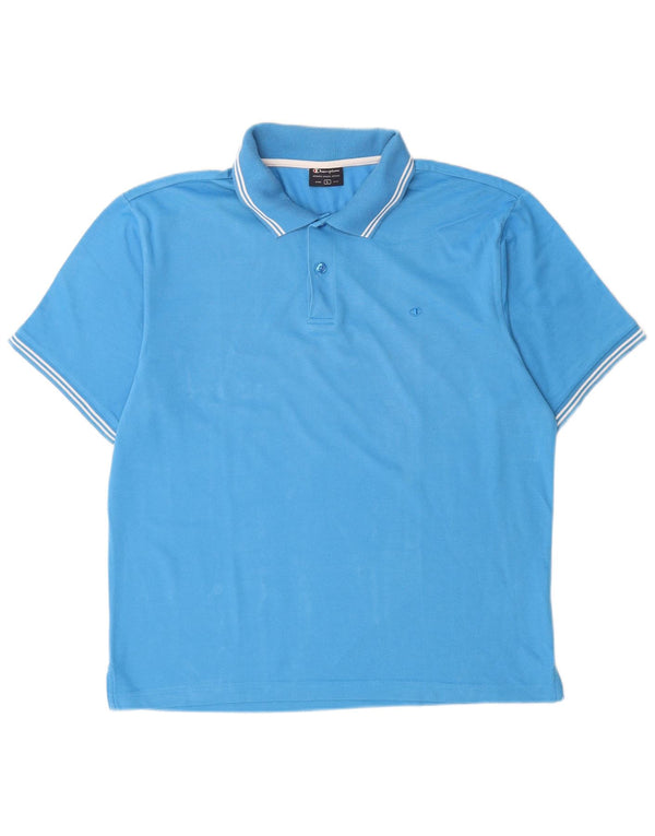Champion muška polo majica Large Blue Pamuk