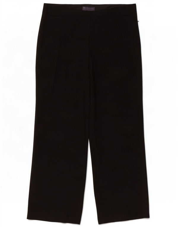 Marks & Spencer ženske ravne ležerne hlače UK 16 Large W34 L30 crne