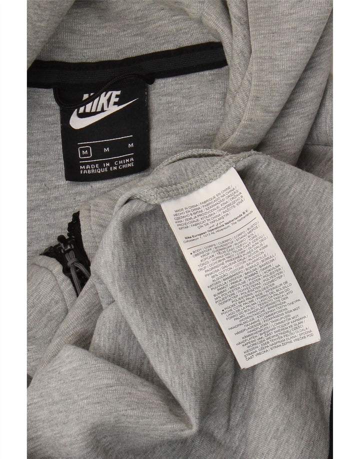 Nike muški pulover s kapuljačom na patentni zatvarač srednje sivi pamuk