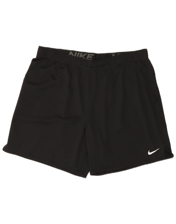 Nike muške Dri Fit sportske kratke hlače 2XL crni poliester