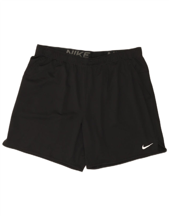 Nike muške Dri Fit sportske kratke hlače 2XL crni poliester