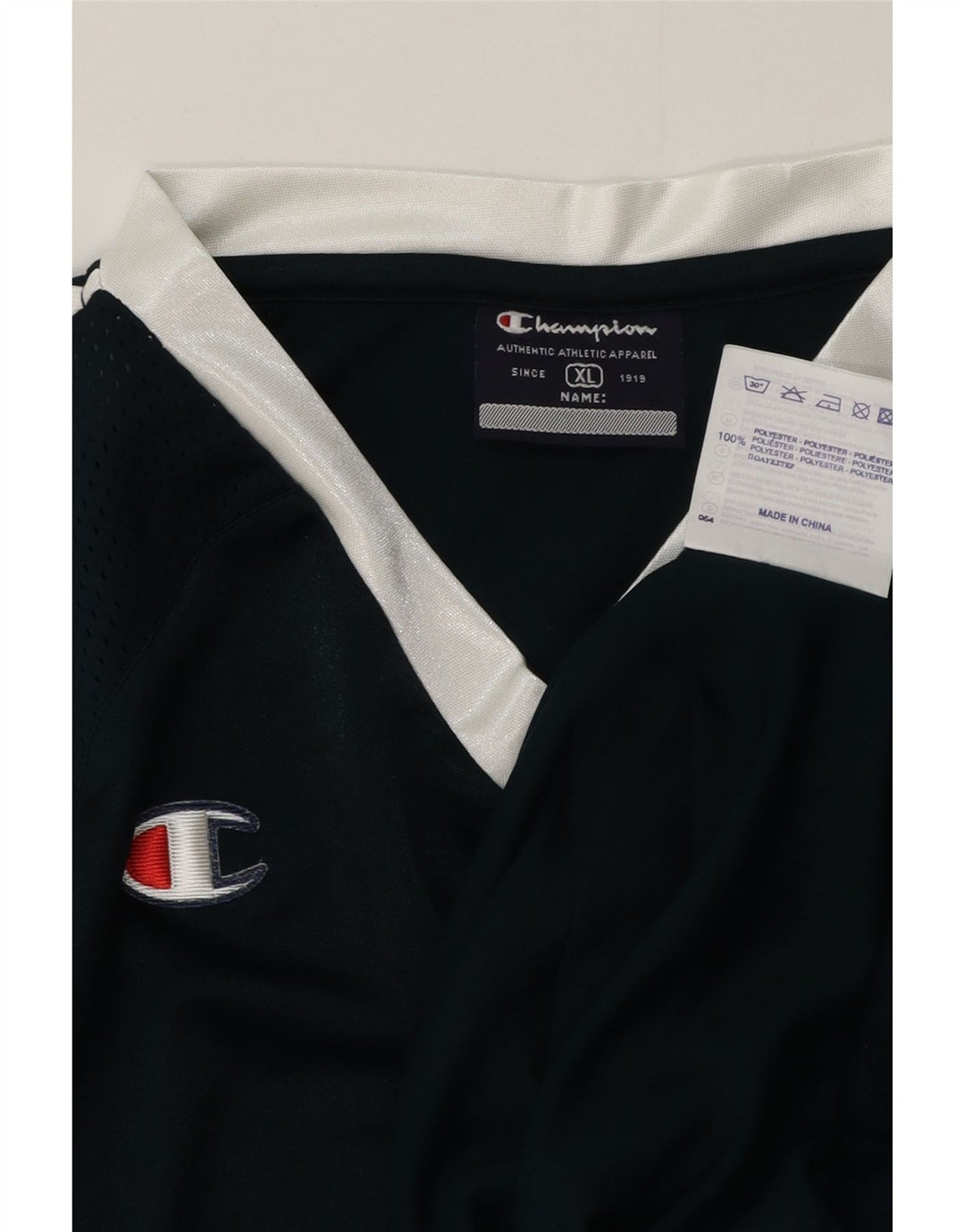 Champion Top XL muške majice s tamnoplavim poliesterskim blokovima