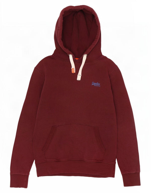 Superdry muški džemper s kapuljačom Veliki tamnocrveni pamuk