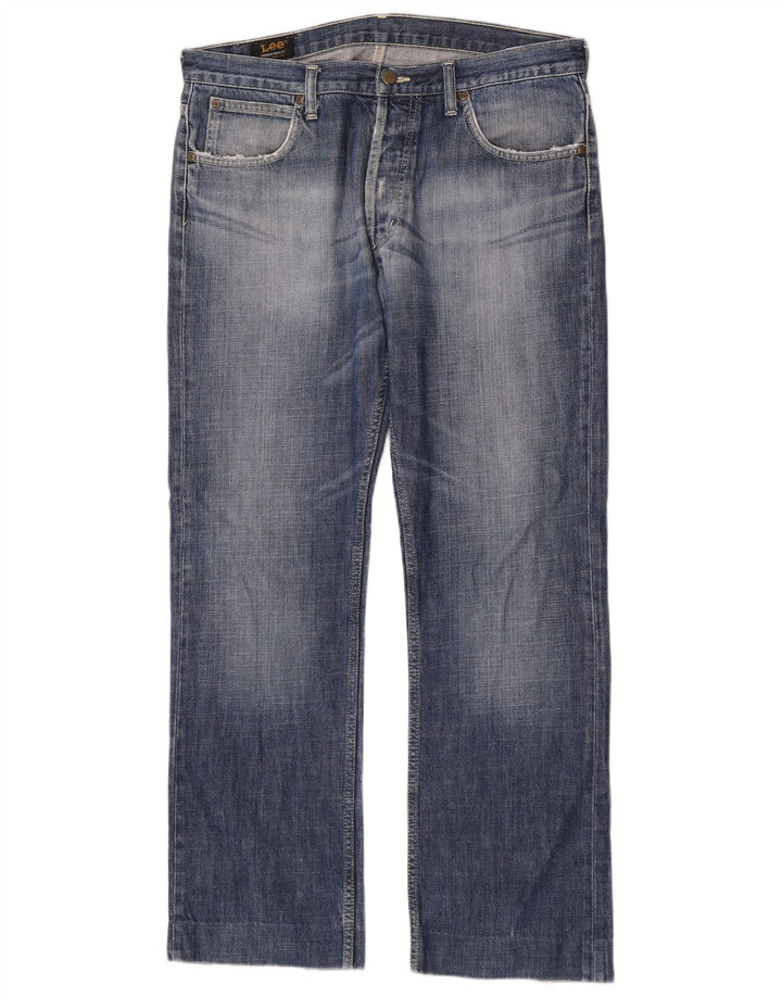 Lee Mens Freeburn Straight Jeans W34 L30 Plavi pamuk