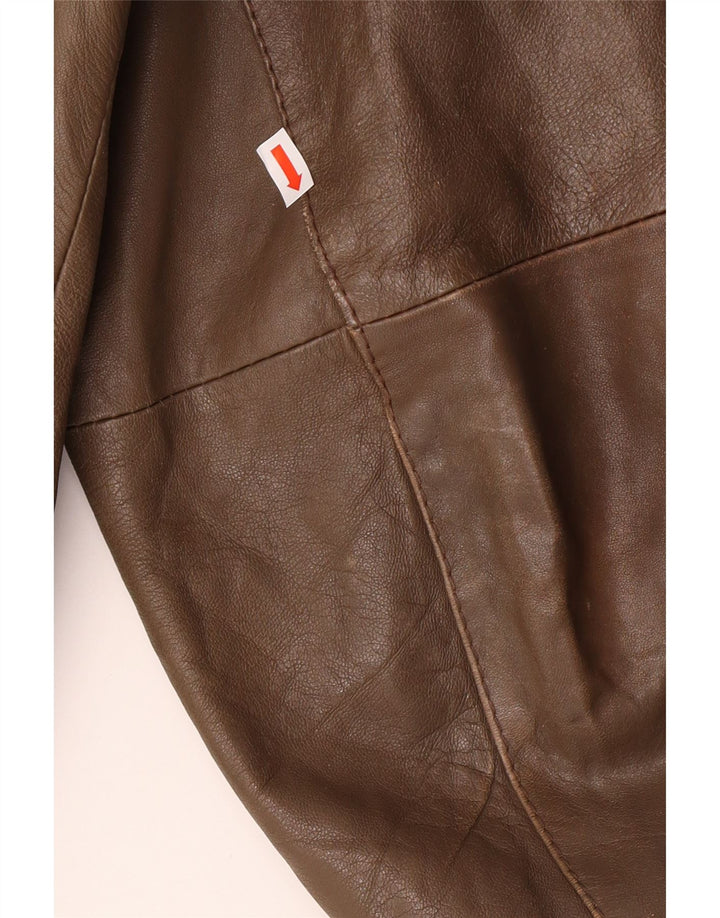 VINTAGE muška kožna jakna IT 54 2XL smeđa