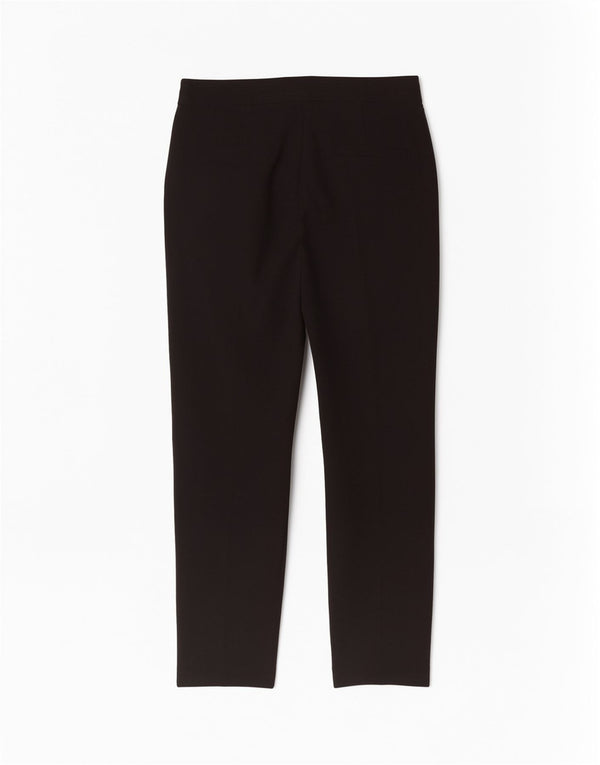 Marks & Spencer Womens Casual Trousers UK 10 Small W30 L27 Black Classic