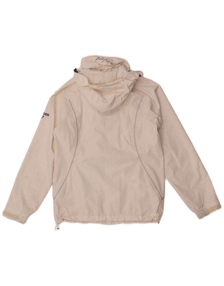 Helly Hansen Ženska kišna jakna s kapuljačom s grafičkim motivima UK 10 Mala bijela poliamidna