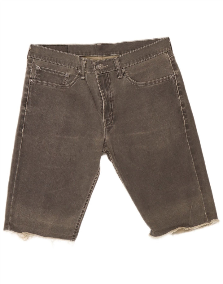 Levi's muške traper kratke hlače W34 veliki sivi pamuk