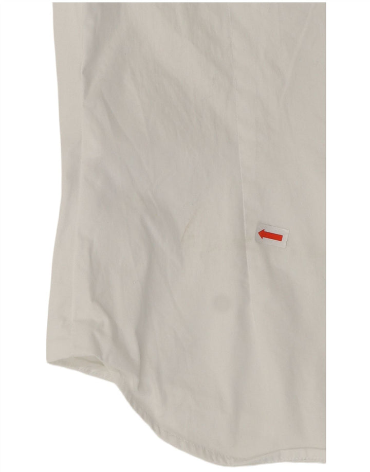 ZARA ženska svečana košulja UK 10 Mala bijela pamuk