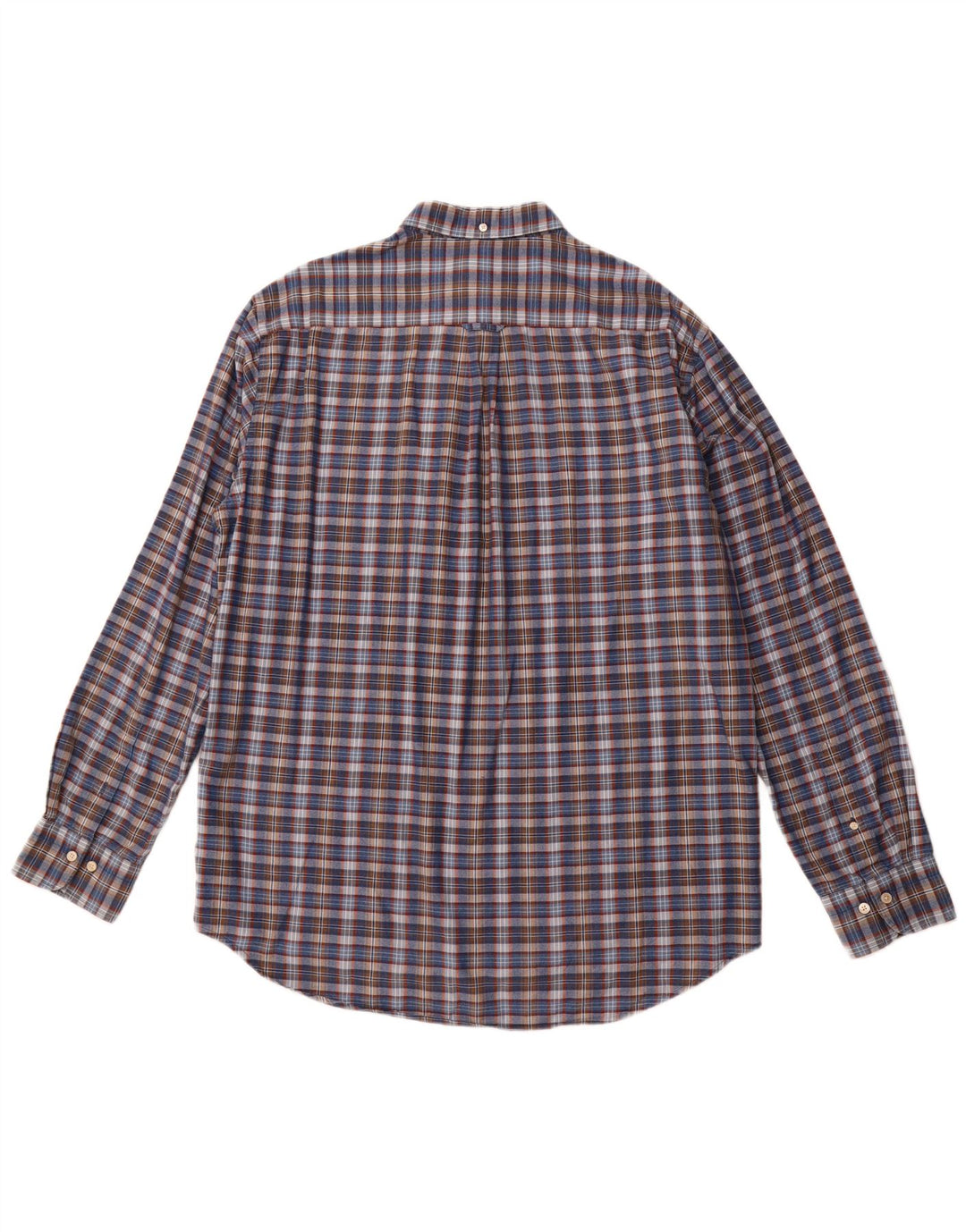 GANT Muška košulja standardnog kroja, veličina 43/44 17 1/2 XL tamnoplavi karirani pamuk