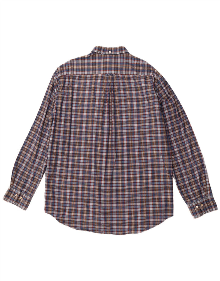 GANT Muška košulja standardnog kroja, veličina 43/44 17 1/2 XL tamnoplavi karirani pamuk