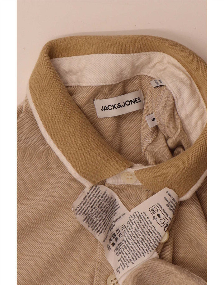 Jack & Jones muška polo majica mala, bež pamuk