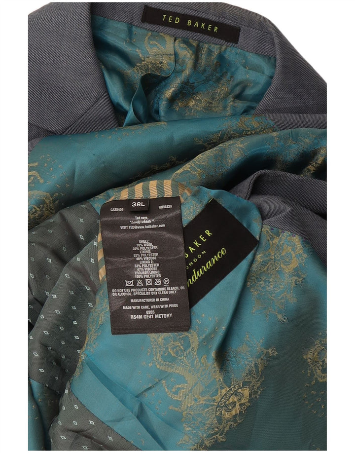 Ted Baker muška jakna s 2 gumba UK 38 srednje siva vuna