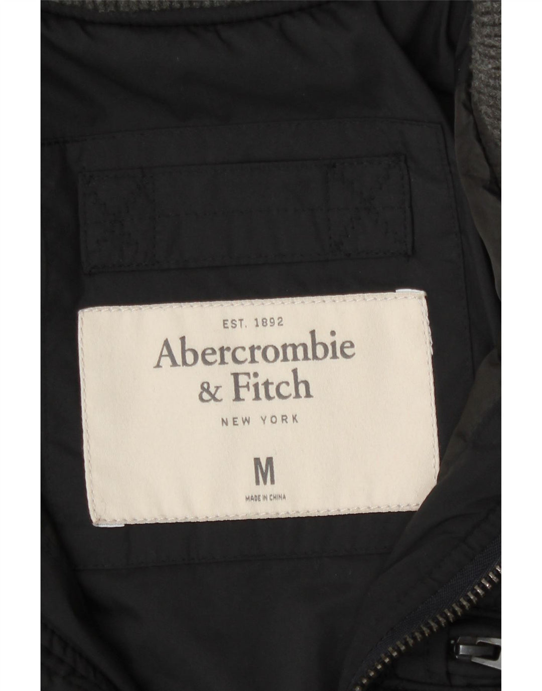 Abercrombie & Fitch muška prošivena jakna UK 38 srednji crni poliester
