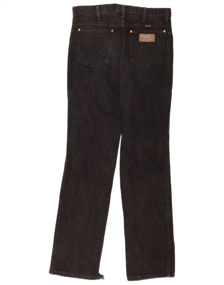 Wrangler ženske ravne traperice W31 L34 crni pamuk