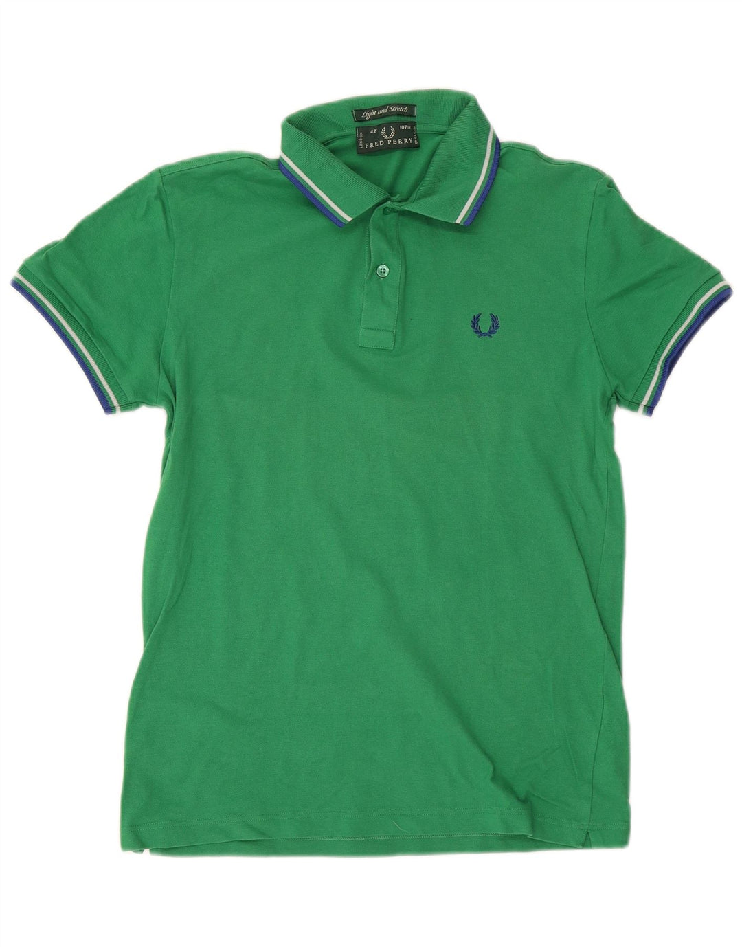 FRED PERRY Muška polo majica srednje zelene pamučne boje