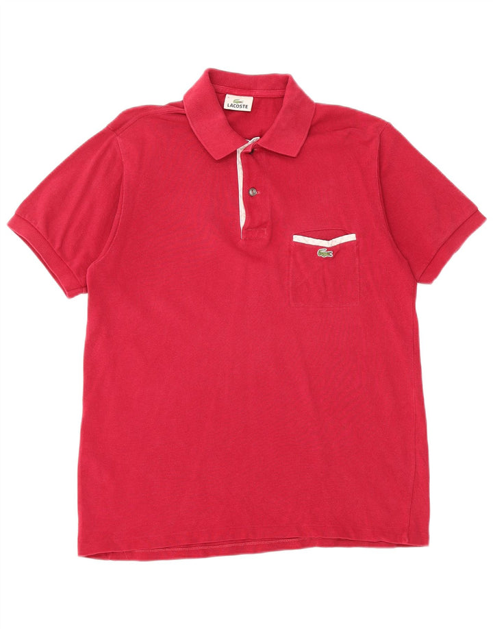 LACOSTE Muška polo majica veličine 3 mala, ružičasta pamučna