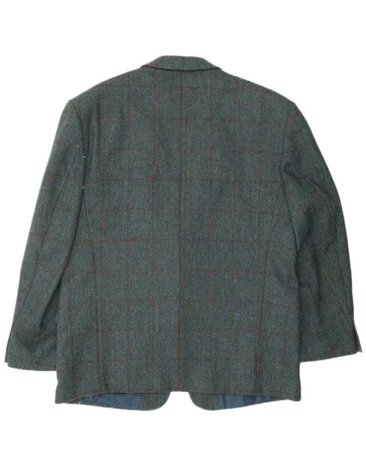 Canda Muška jakna s 2 gumba UK 40 Velika plava karirana nova vuna