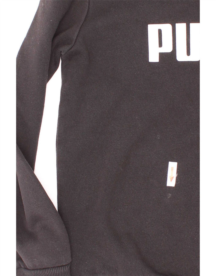 Puma Boys Graphic Sweatshirt Džemper 7-8 godina crni pamuk