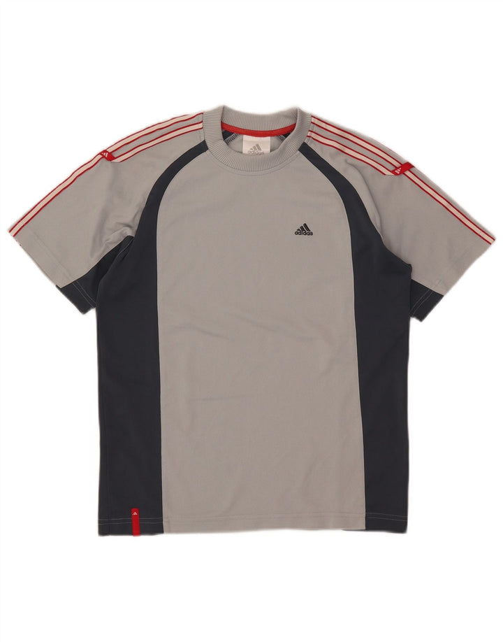 Adidas majica kratkih rukava za dječake 11-12 godina siva poliesterska boja