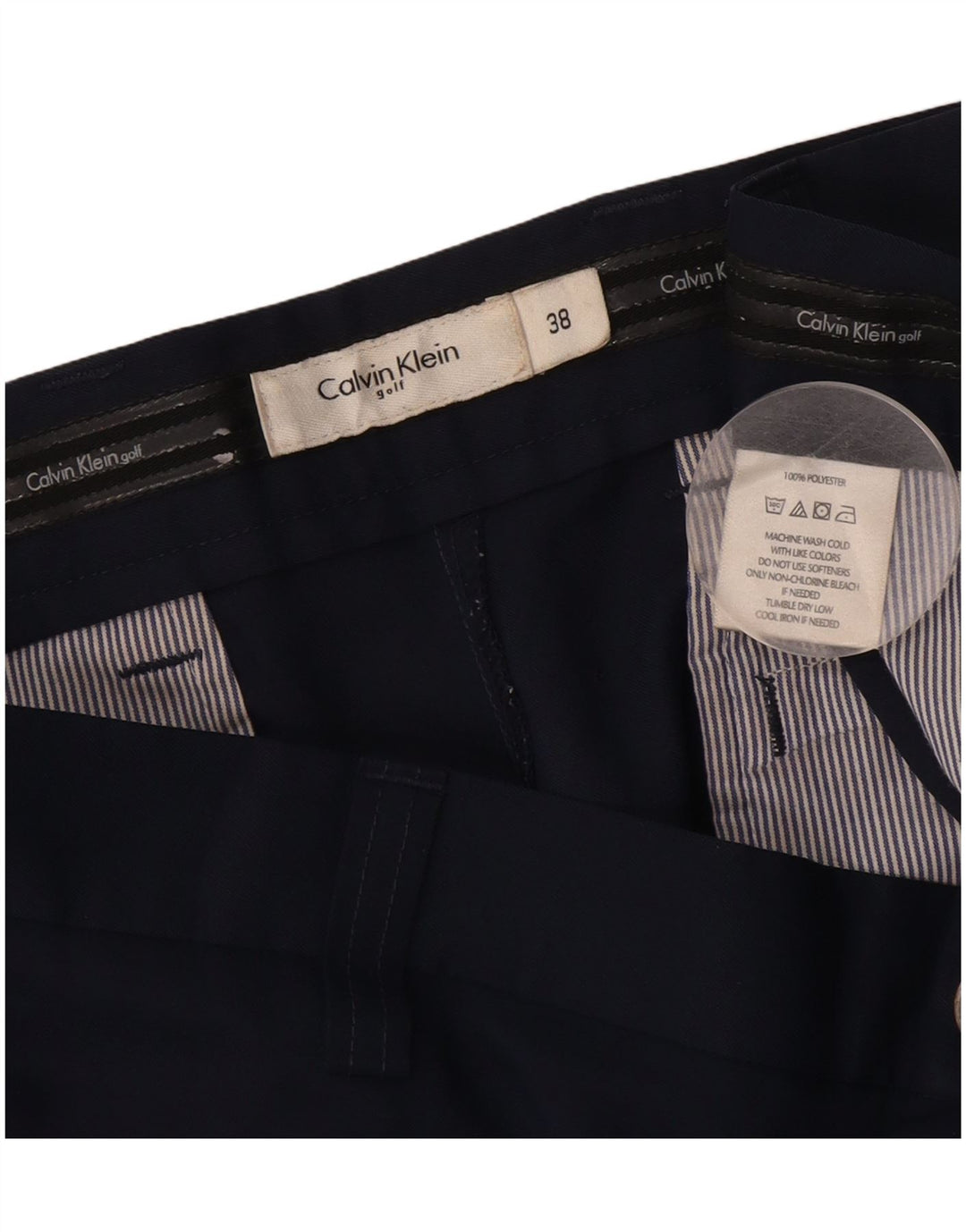 CALVIN KLEIN Muške chino kratke hlače W38 XL tamnoplavi poliester