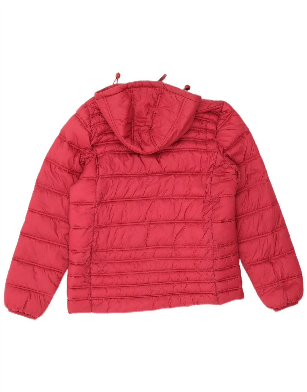 Crew Clothing Ženska podstavljena jakna s kapuljačom UK 12 srednje crvene boje od poliamida