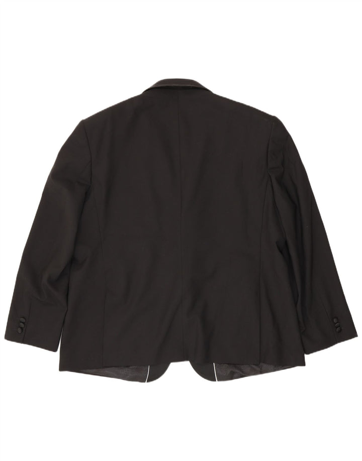 Pierre Cardin muška jakna sako s 1 gumbom UK 52 6XL crni poliester