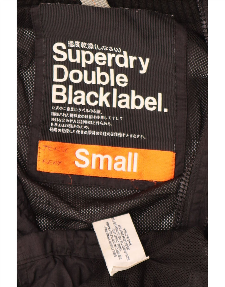 Muška kišna jakna Superdry Graphic UK 36 Mala crna najlonska