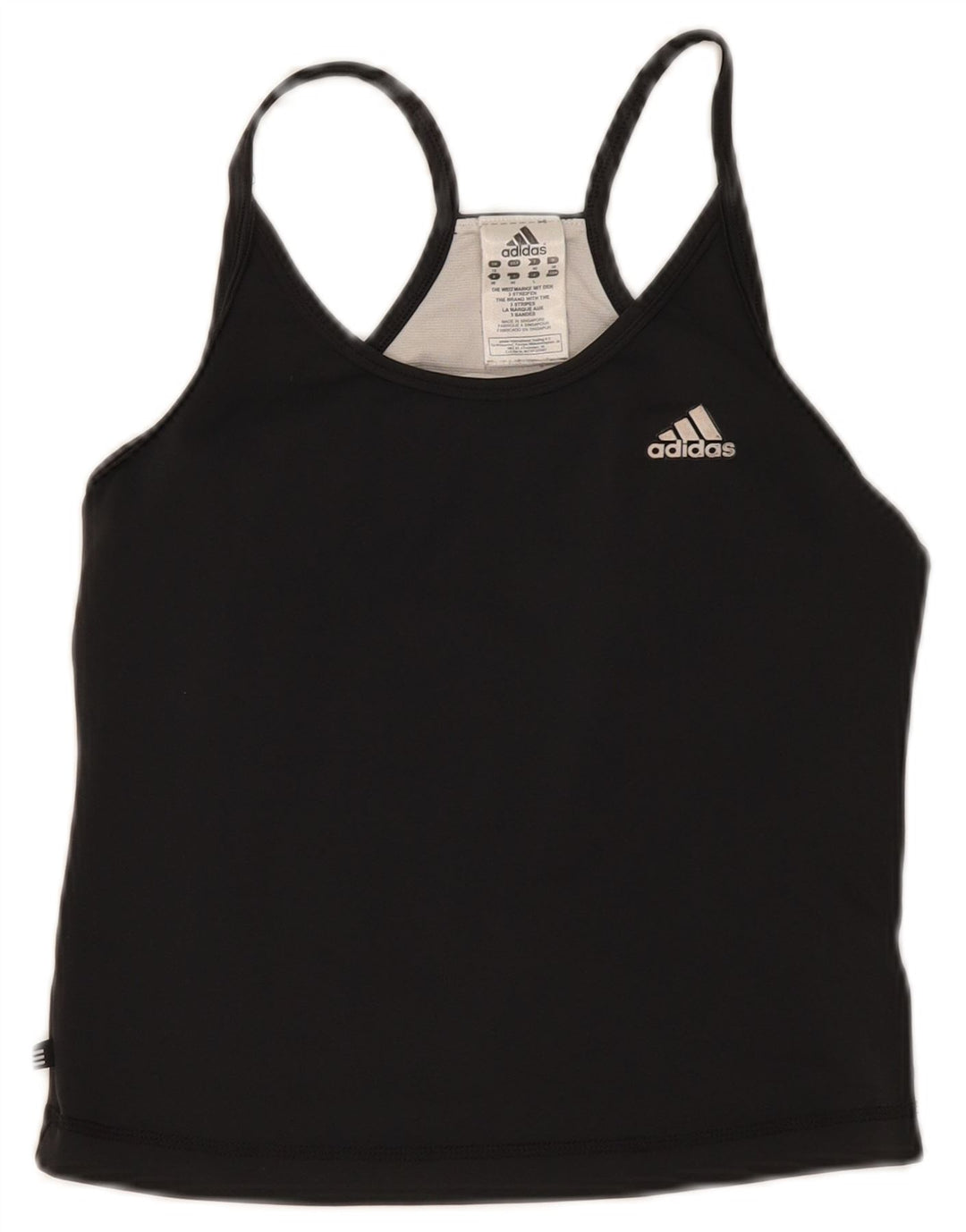 Adidas ženski kratki prsluk UK 12 srednji crni poliester