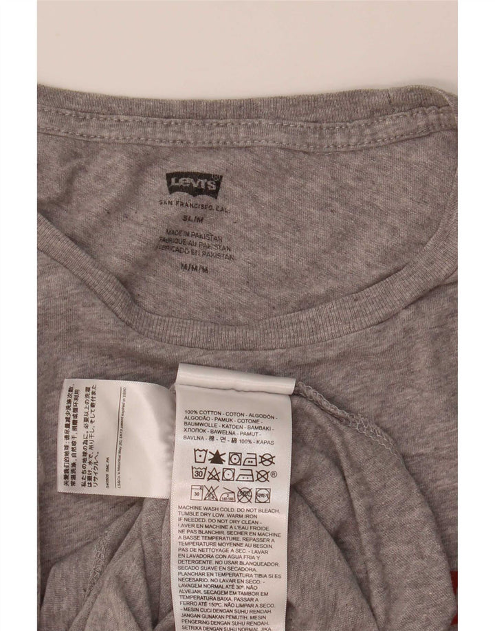Gornja ženska majica kratkih rukava Levi's UK 12 srednje siva s pjegama