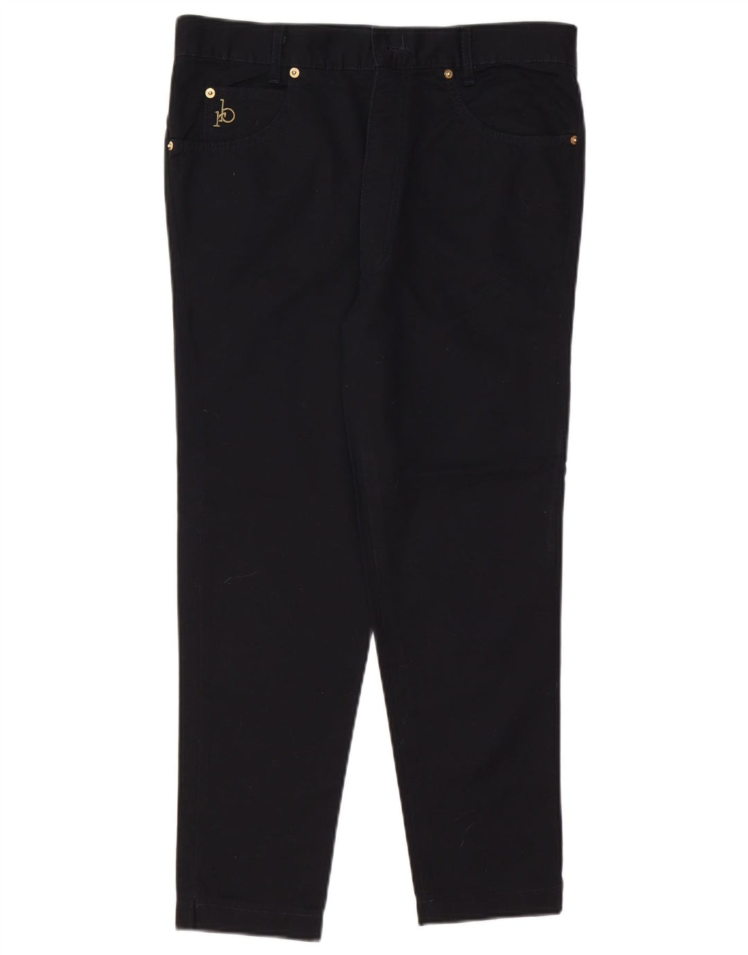 ROCCOBAROCCO ženske uske skraćene traperice IT 48 XL W34 L25 crni pamuk