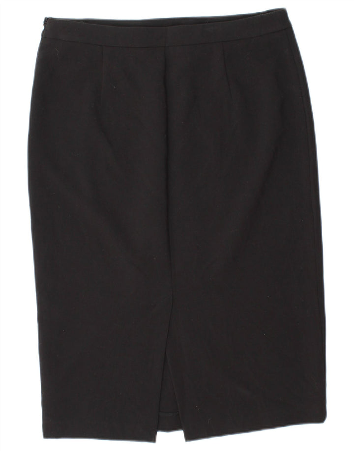 Moschino ženska ravna suknja UK 12 Medum W30 crni poliester