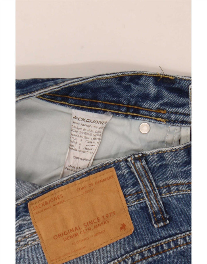 Jack & Jones muške traper kratke hlače male W30 plavi pamuk