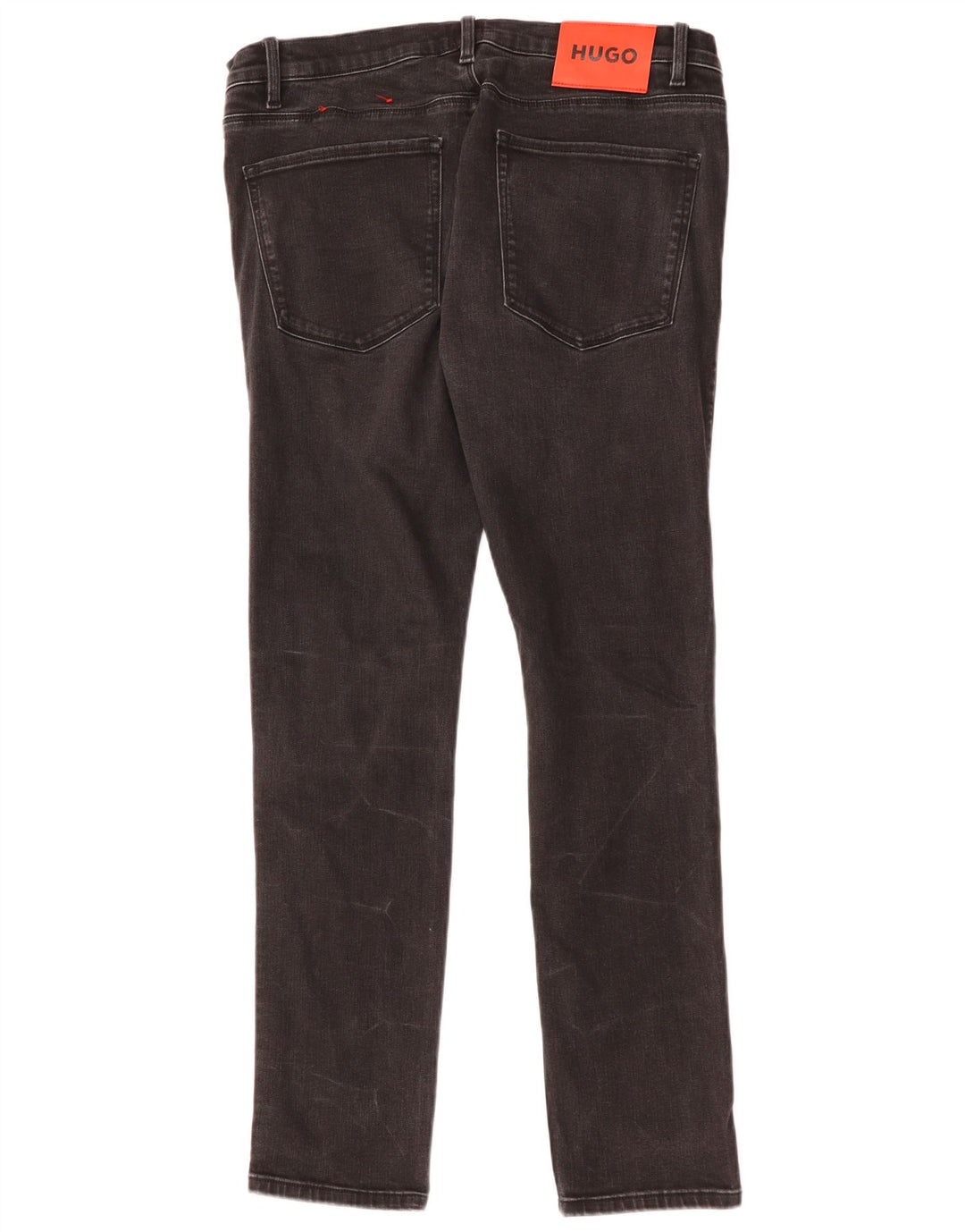 HUGO BOSS Muške uske traperice W34 L32 Crni pamuk