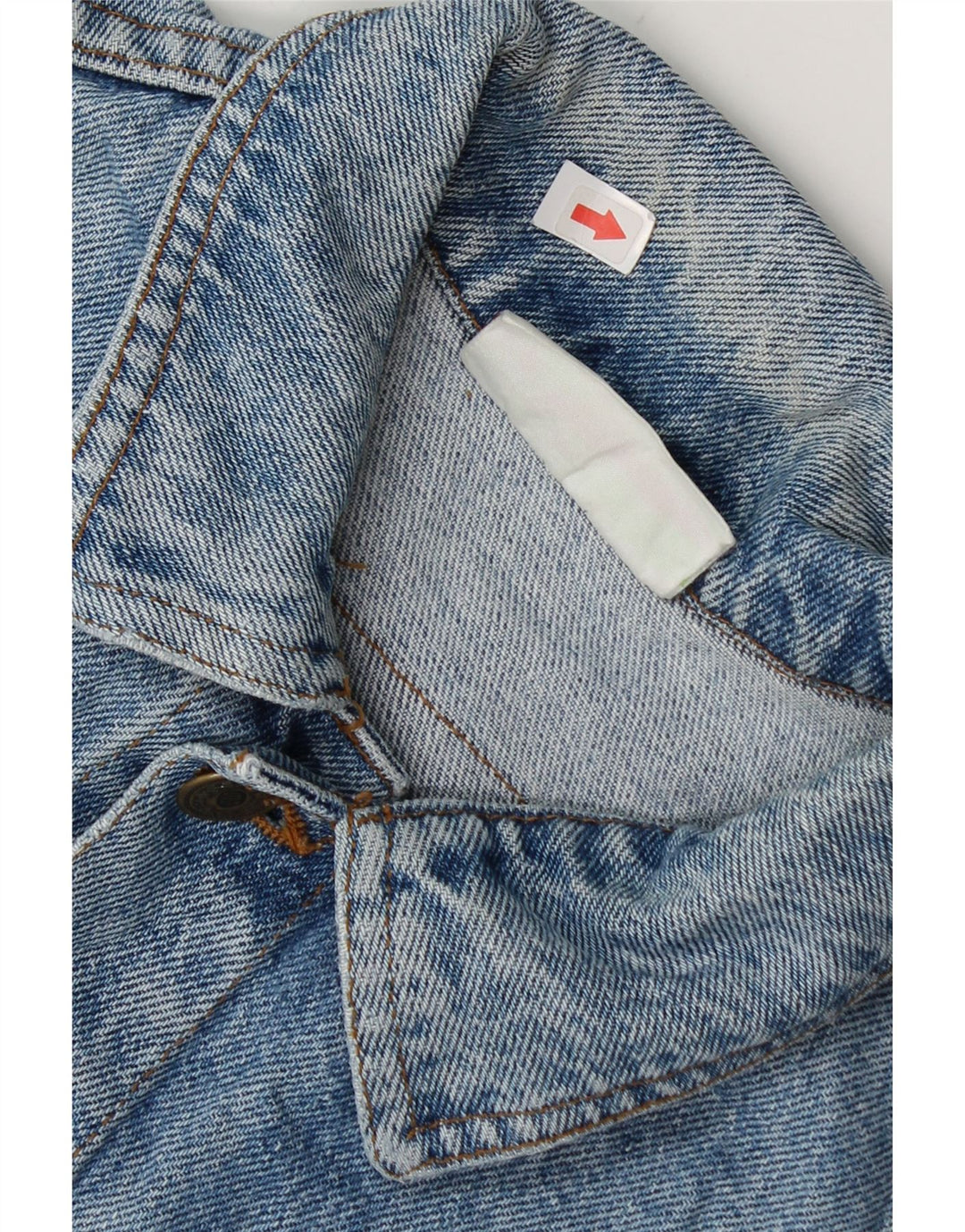 Denim jakna Benetton za dječake 7-8 godina velika, plava pamučna