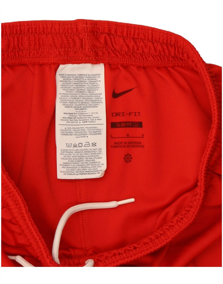 Nike muške Dri Fit Slim Fit sportske kratke hlače velike crvene boje od poliestera