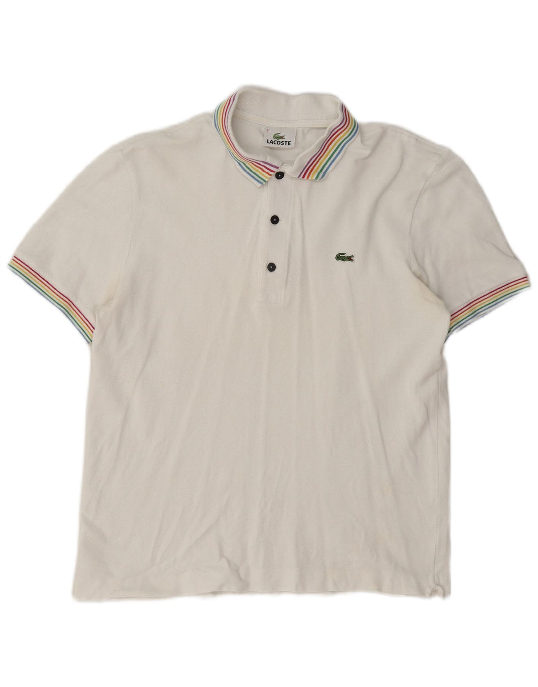 Lacoste muška polo majica veličine 3 Mala bijela pamučna