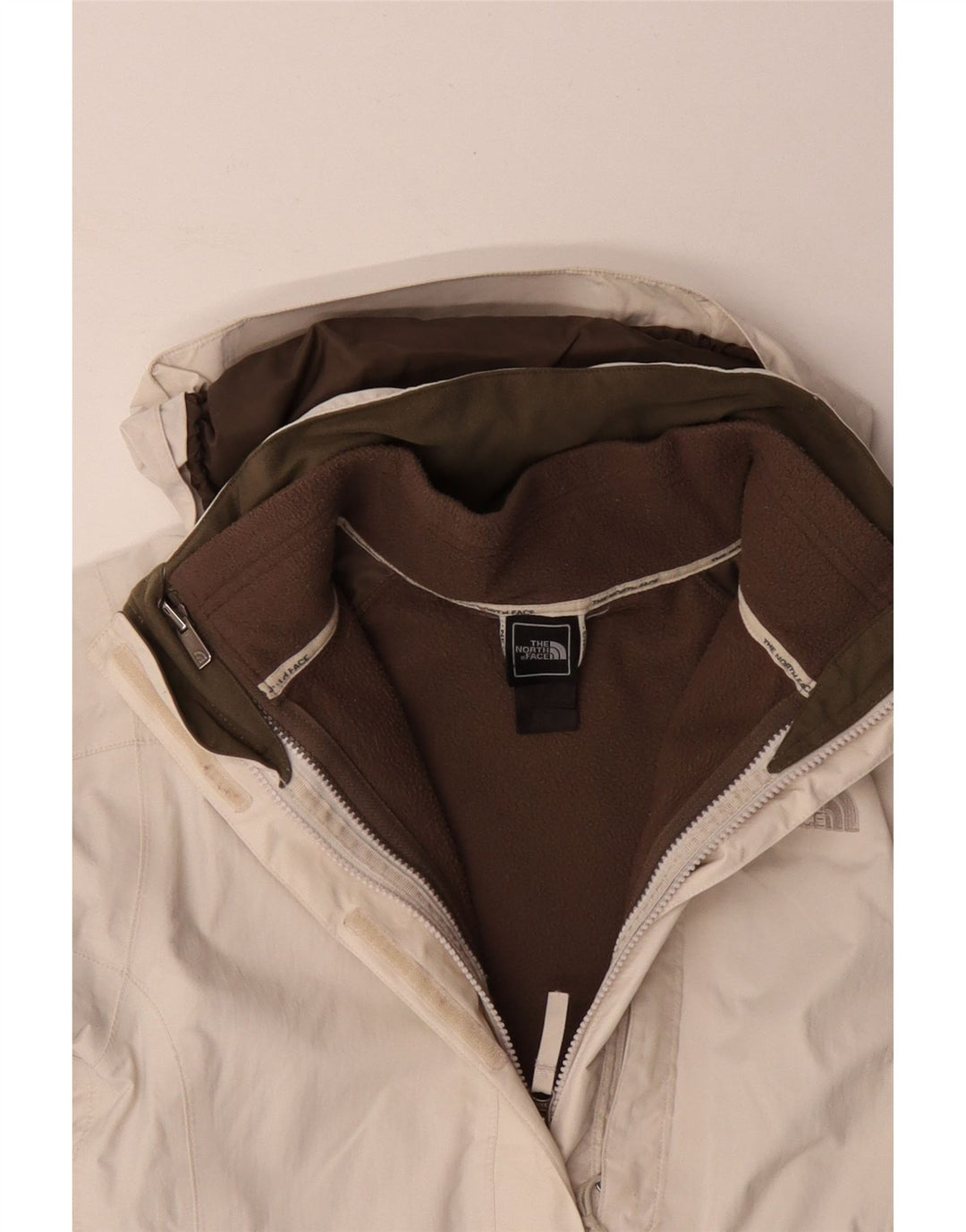 The North Face ženska vjetrovka jakna UK 14 srednje bijele boje od poliestera