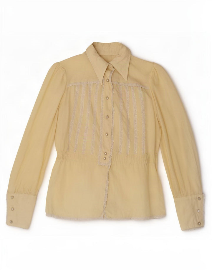 Vintage ženska košulja bluza IT 44 srednje žuta